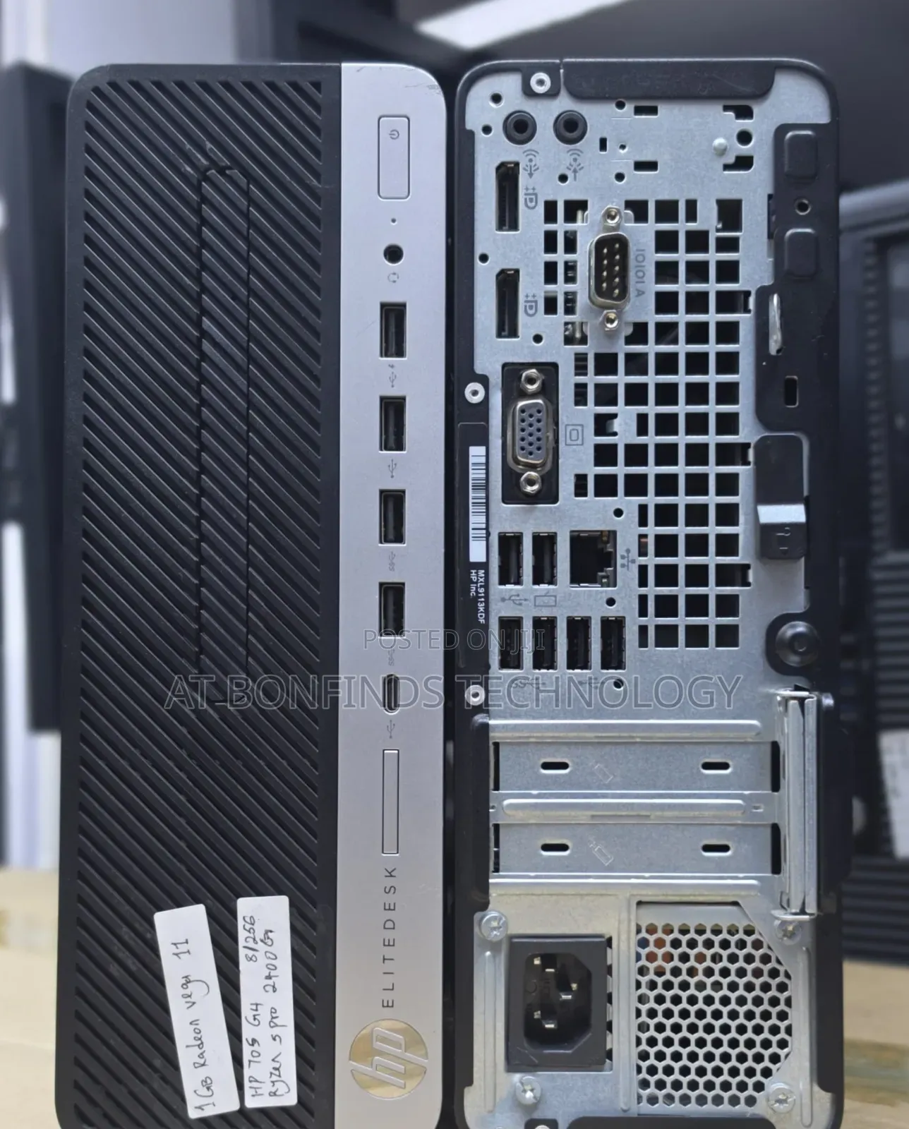 Desktop Computer HP EliteDesk 705 8GB AMD Ryzen 5 SSD 256GB