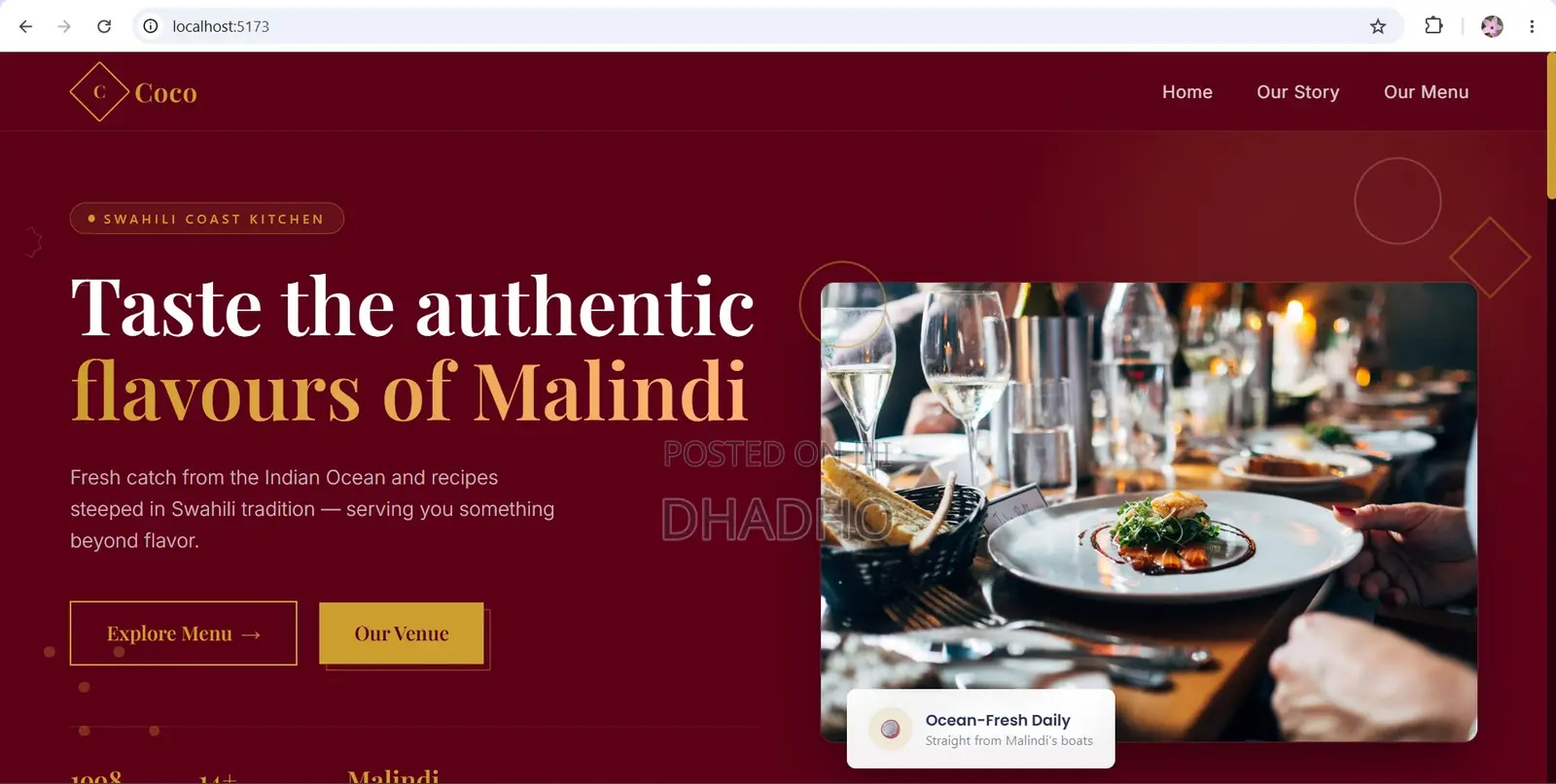 Modern Restaurant Website