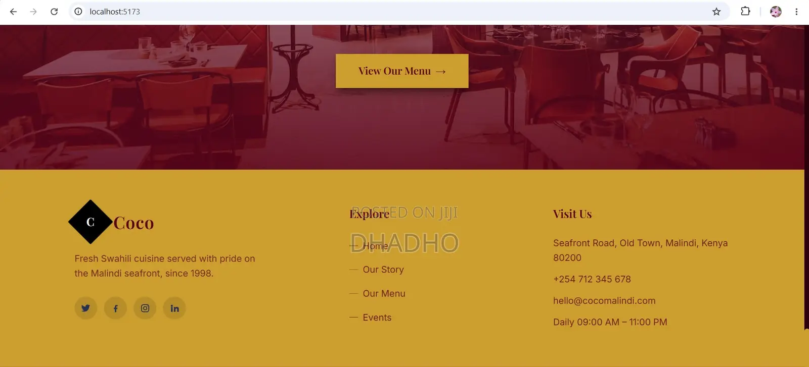 Modern Restaurant Website