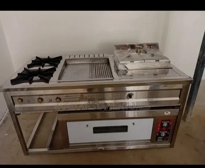 Commercial Gas Cooker 4 Burner + Oven - Heavy Duty - Brand New.