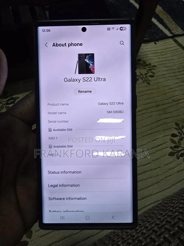 Samsung Galaxy S22 Ultra 256 GB Black