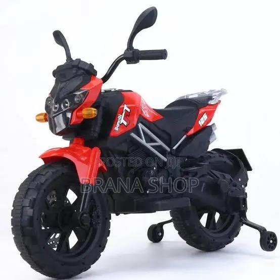 **12V Kids Electric Sport Ride-on Motorbike – Red With Black **
