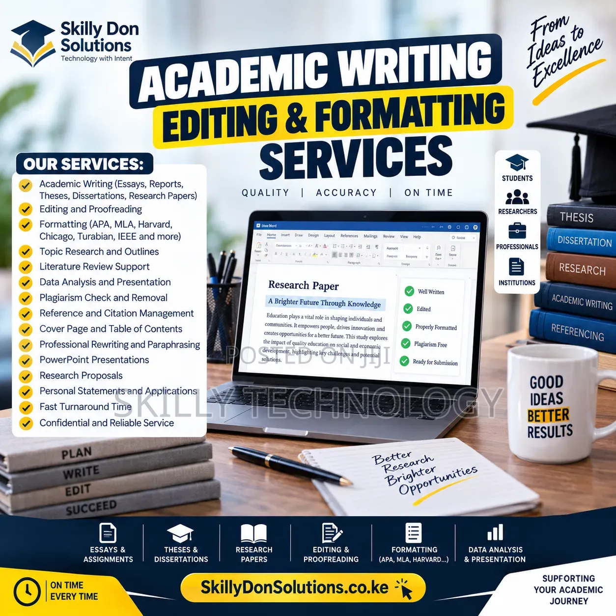 Academic Writing, Editing Referencing