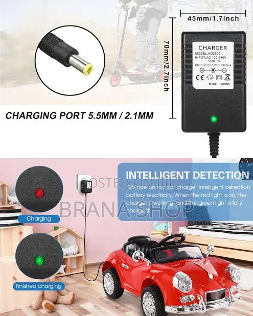 **Cilehall 12V Battery Charger for Kids Ride-on Cars **