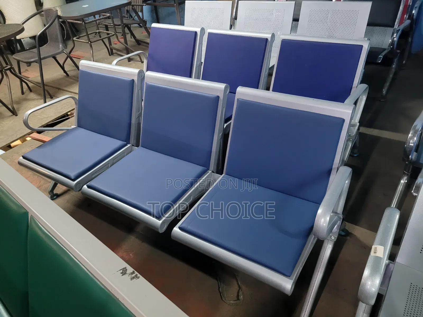 Heavy Duty Blue Waiting Chairs