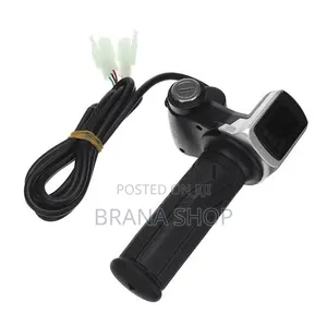 **Title:** Electric Scooter Throttle Accelerator With Start Switch