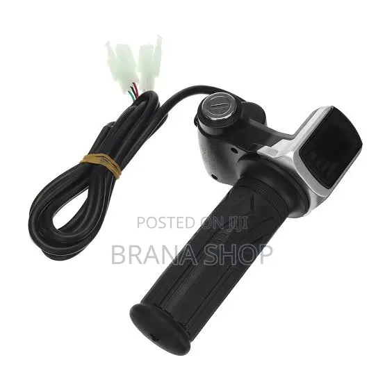**Title:** Electric Scooter Throttle Accelerator With Start Switch
