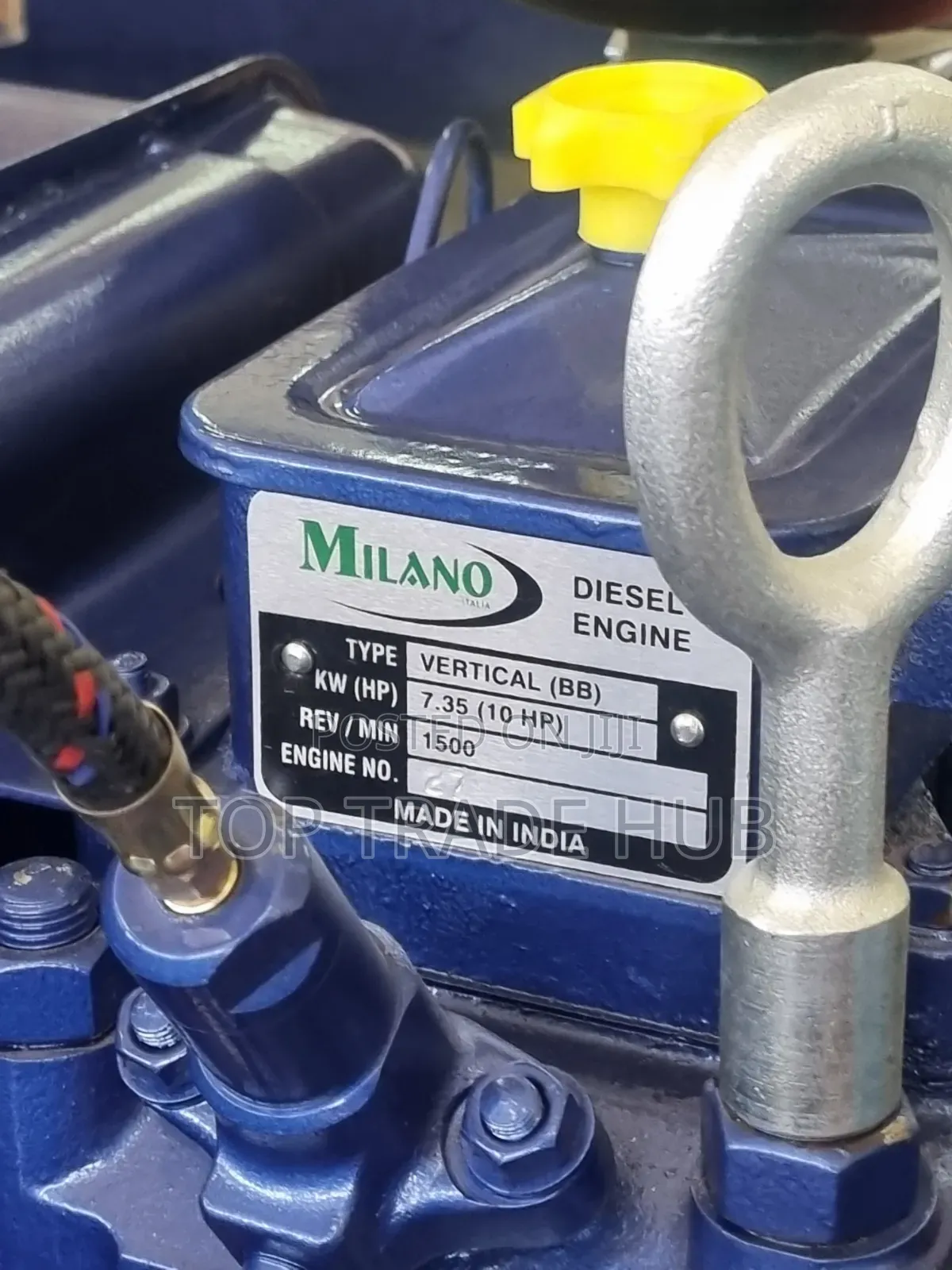 Milano Italia Vertical Diesel Engine 10HP 1500rpm Water Cooled