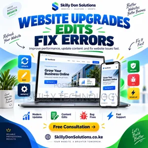 Website Upgrades Edits Fix Errors