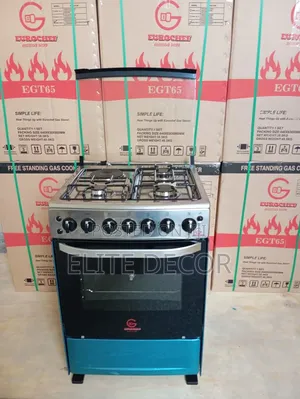 Eurochef 60×65 Free Standing Cooker – 3 Gas Burners + 1Electric Oven