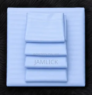 Striped Cotton Bedsheets Set - Sn