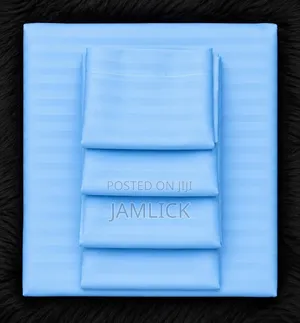 Striped Cotton Bedsheets Set - Sn