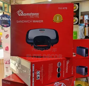 Ramtons Sandwich Maker RM/478 – 2 Slice Non-Stick Sandwich Toaster