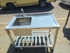 Stainless Steel Commercial Single Sink Size 1200mm by 600mm by 850mm