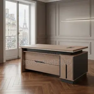 Office Desk; Executive 1600mm Office Desk With L Extension Drawer