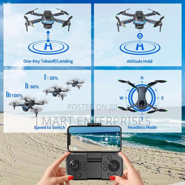 S118 FPV Drone With 1080P HD Camera for Adults Beginners Foldable