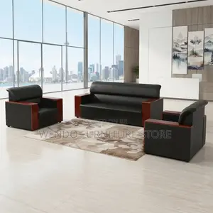 Office Sofa; Five Seaters Executive Office Mahogany Sofa Set