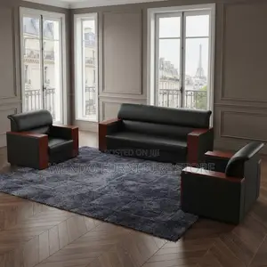 Office Sofa; Five Seaters Executive Office Mahogany Sofa Set