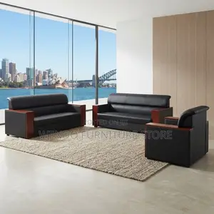 Office Sofa; Five Seaters Executive Office Mahogany Sofa Set