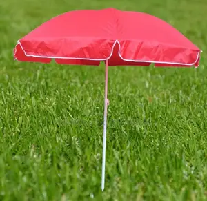 Red Outdoor Umbrella Suitable for Business