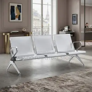 Office Bench; Gray Modern Three Seaters Reception Lobbies Benches
