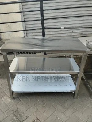 4ft, 2shelves Stainless Working Top