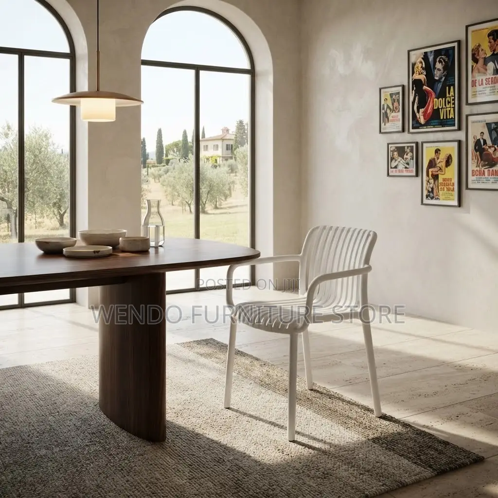 Dining Chairs; Armed White Dining Chairs With Armrests