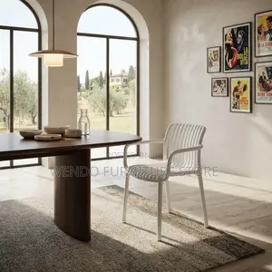 Dining Chairs; Armed White Dining Chairs With Armrests