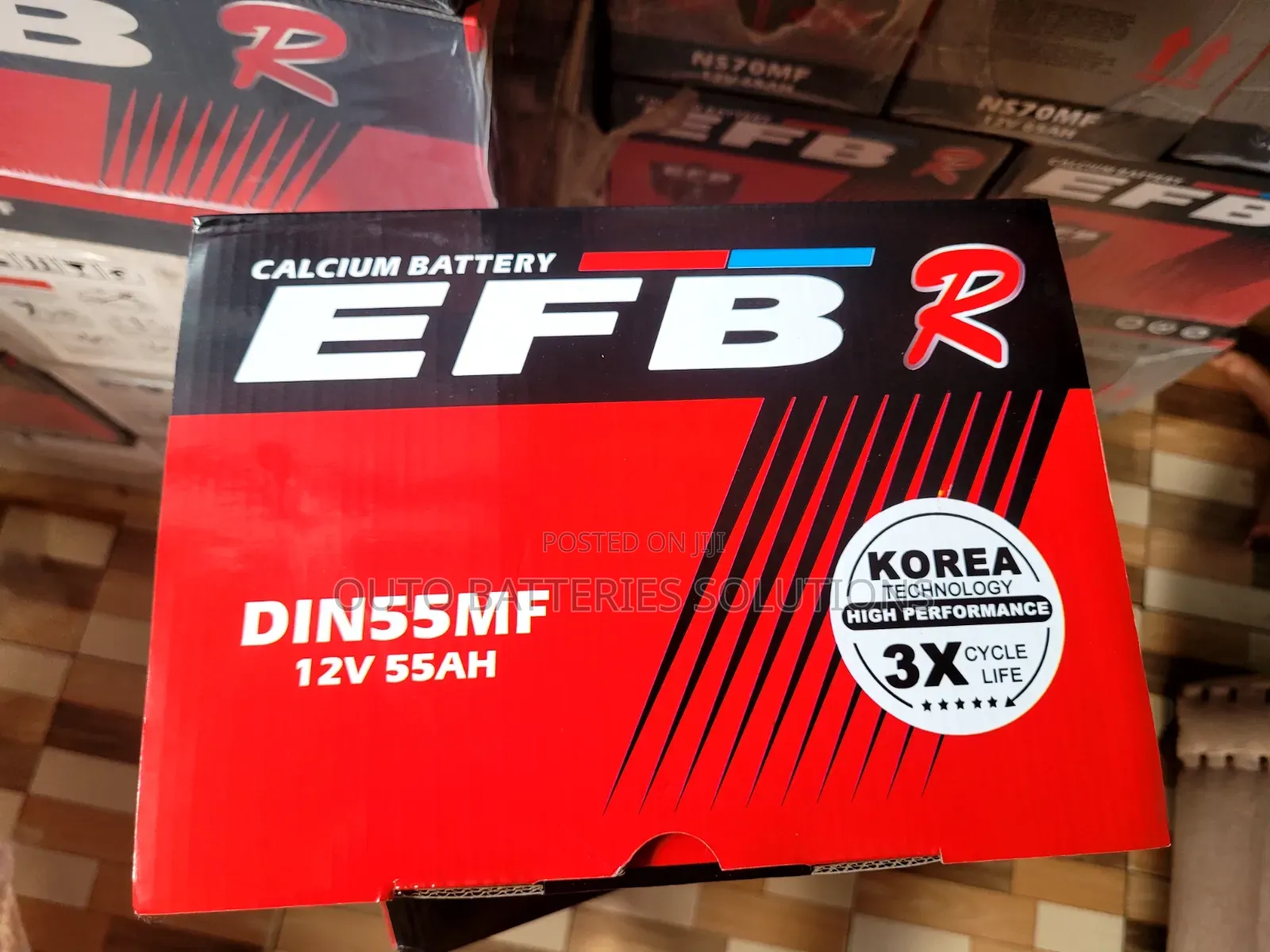 EFB Din 55 Automotive Battery