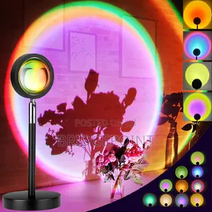 RGB Sunset Lamp, Gradient From Bright to Dark, 6 Colors