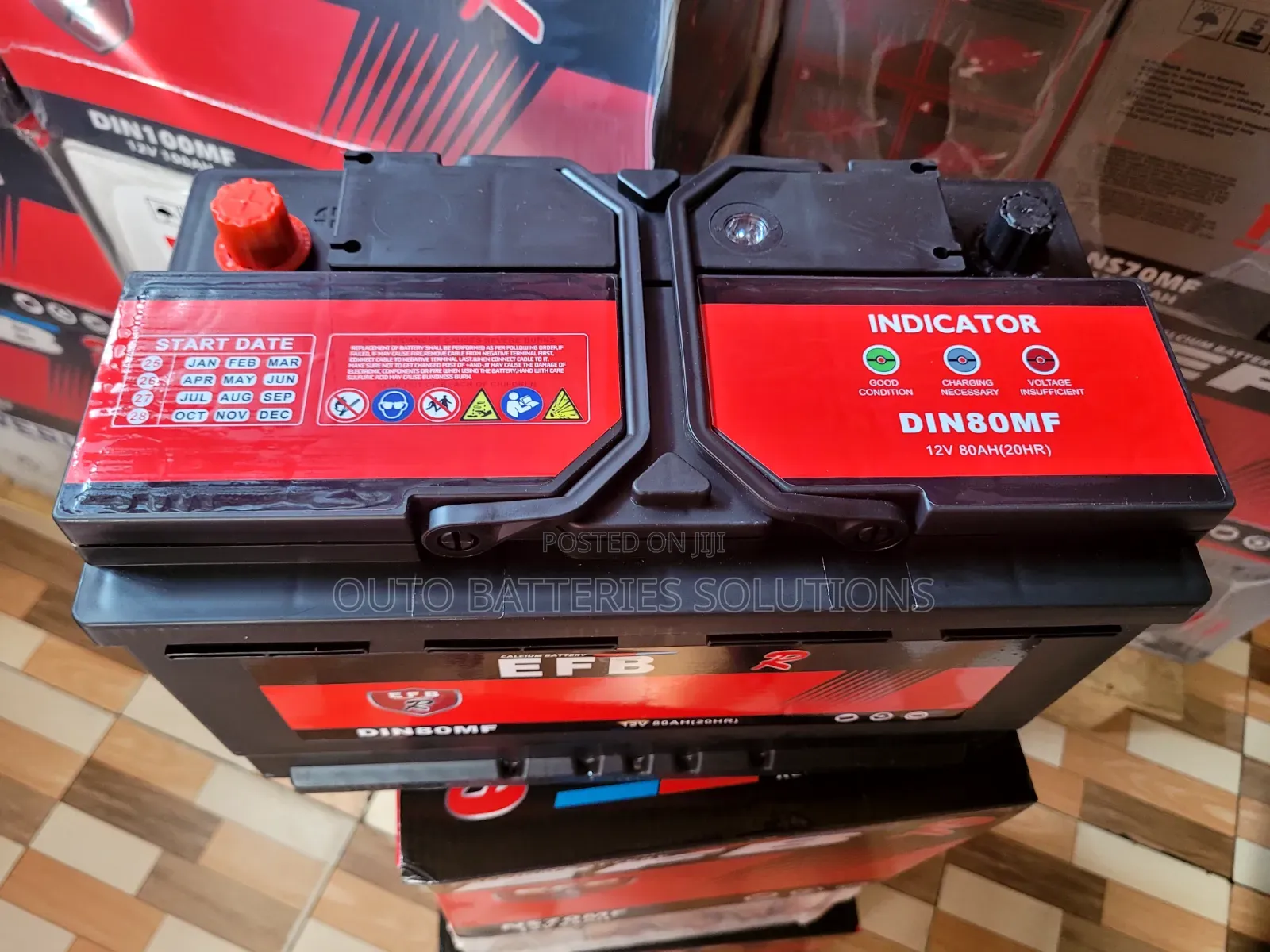 EFB Din 80 Automotive Battery