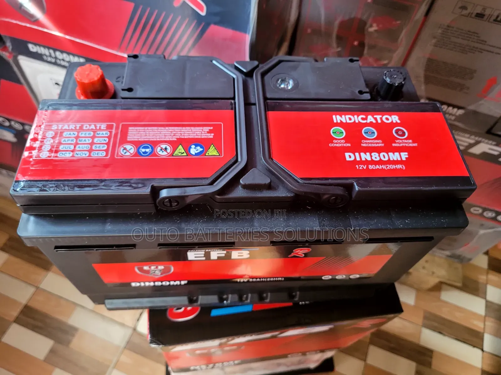 EFB Din 80 Automotive Battery