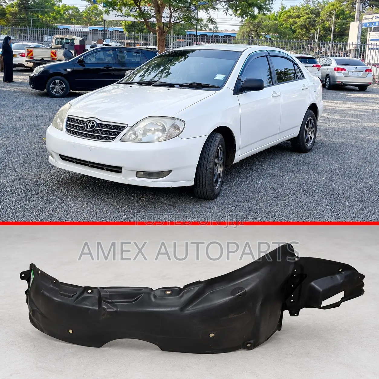 Inner Fender LHS Toyota Corolla Nze 2001 - 2005