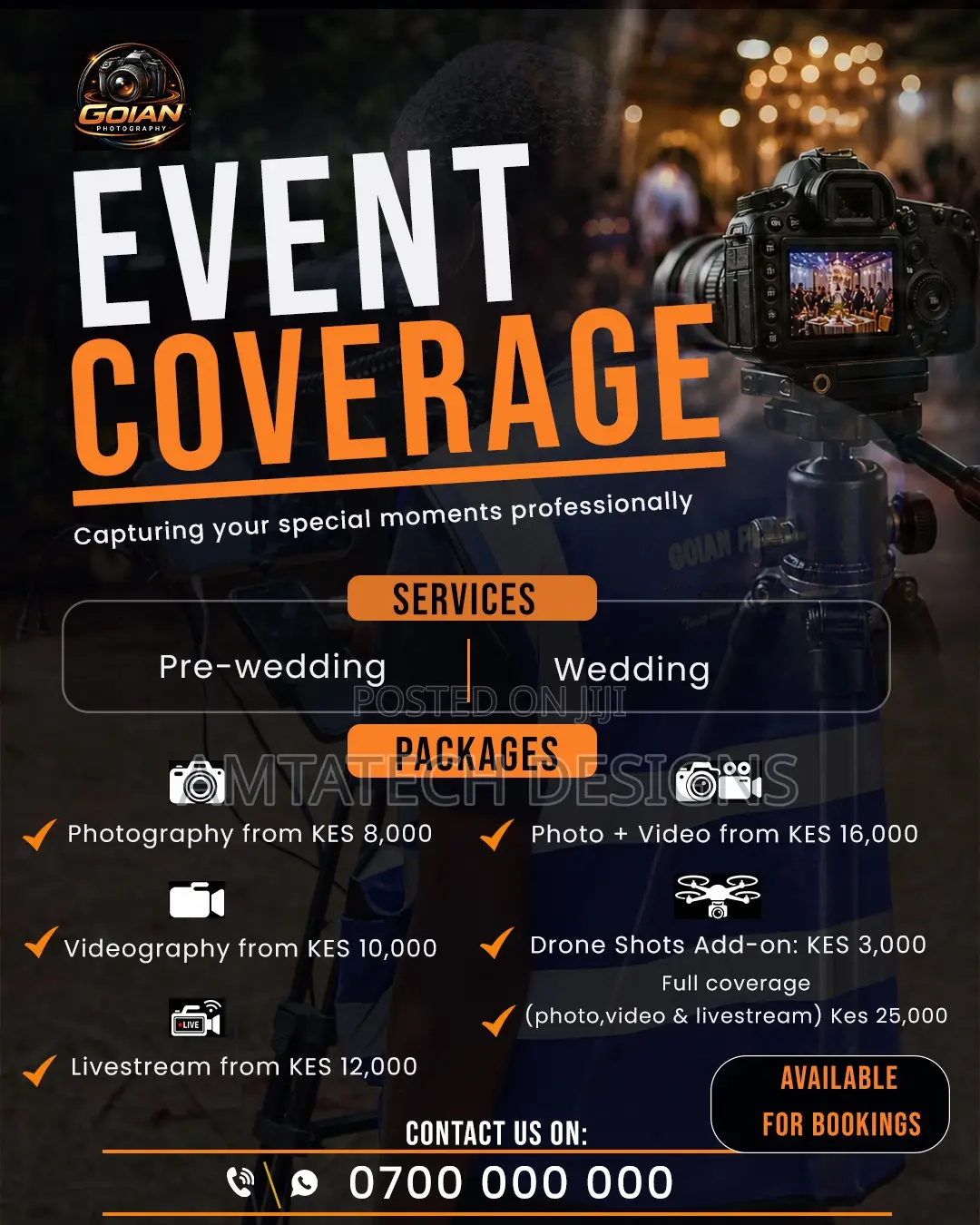 Photography Flyer Design – Professional Designs From KSh 1000
