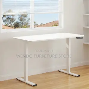 Office Desk; 120MM White Ergonomic Modern Laptop Studio Desks