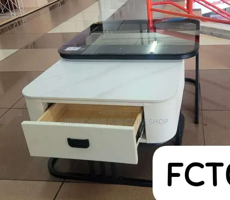 2 in 1 Square Glasscocktail Tables