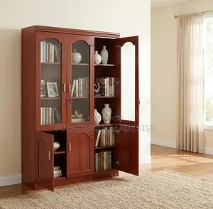 3-Door Mahogany Storage Office Cabinet