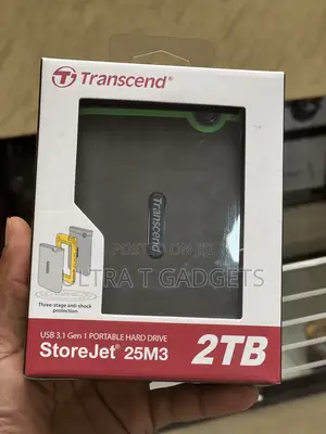 Transcend StoreJet 25M3 2TB Portable External Hard Drive – Brand New