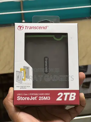Transcend StoreJet 25M3 2TB Portable External Hard Drive – Brand New