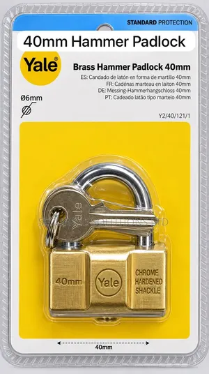 Is a Yale Brass Hammer Padlock 40mm (Model Y2/40/121/1)