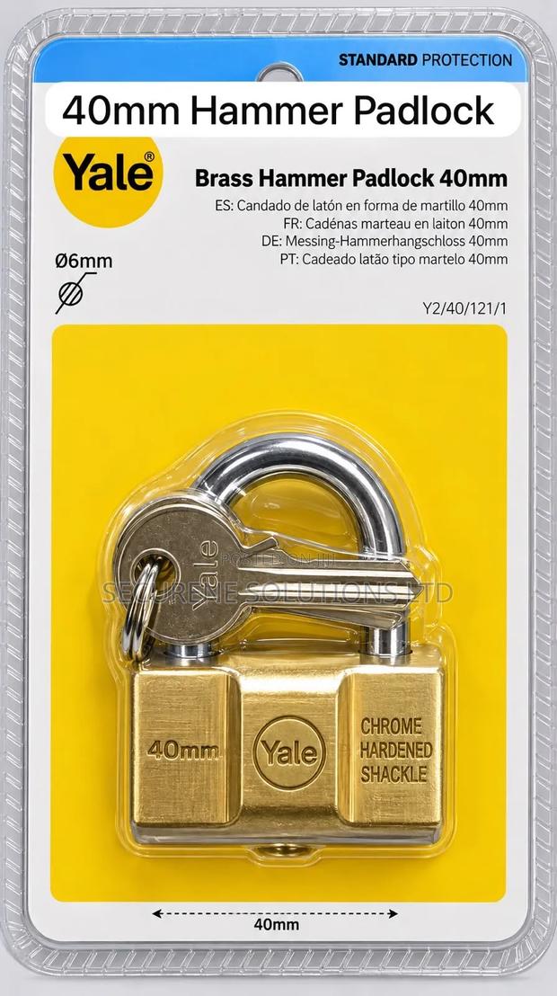 Is a Yale Brass Hammer Padlock 40mm (Model Y2/40/121/1)