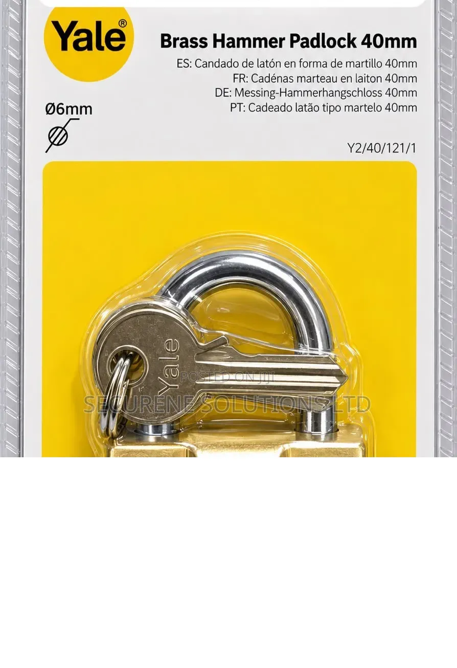 Is a Yale Brass Hammer Padlock 40mm (Model Y2/40/121/1)