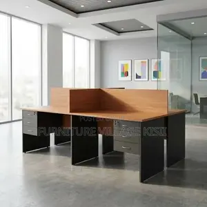 Custom 4-Way Office Workststion