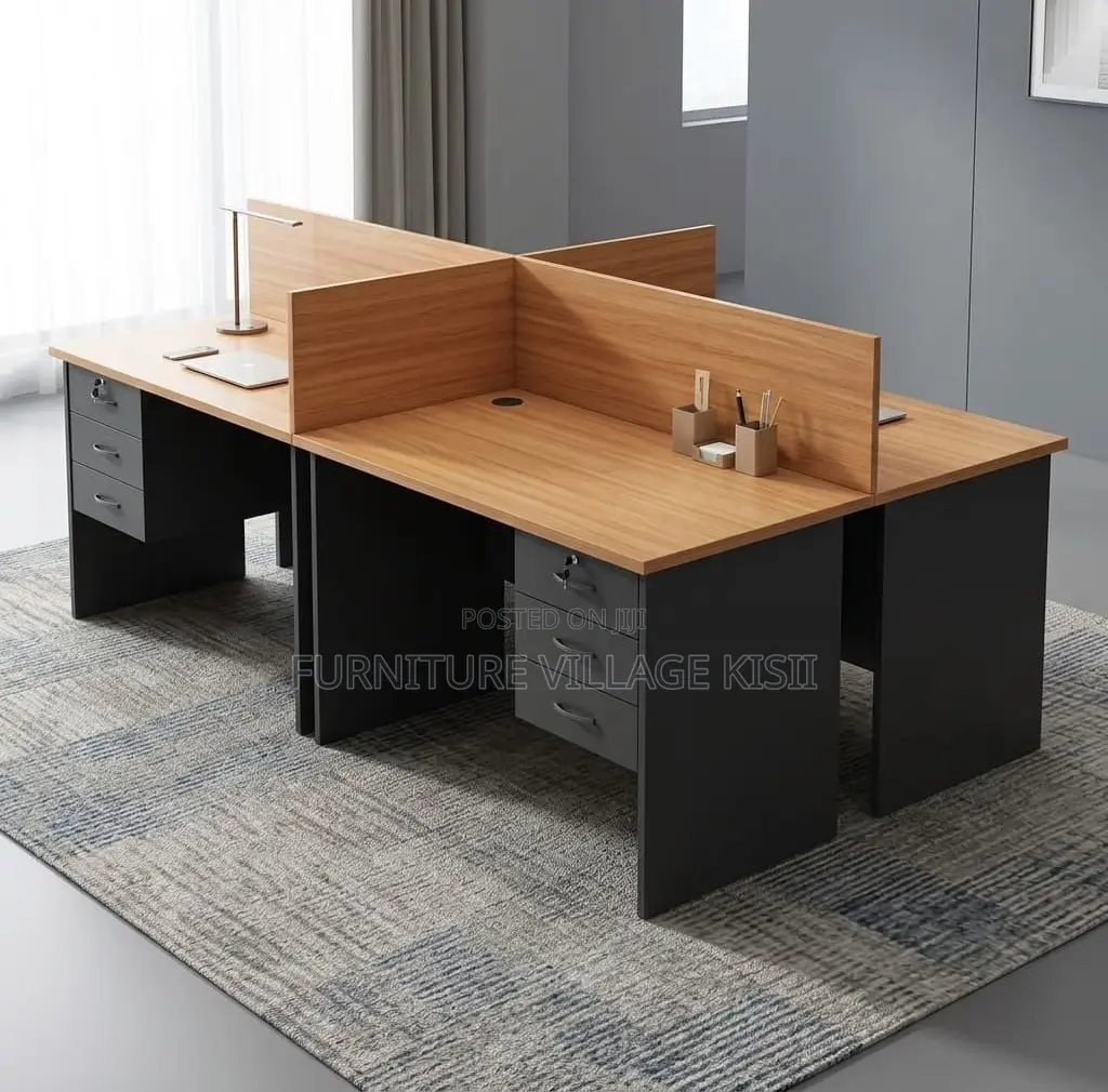 Custom 4-Way Office Workststion