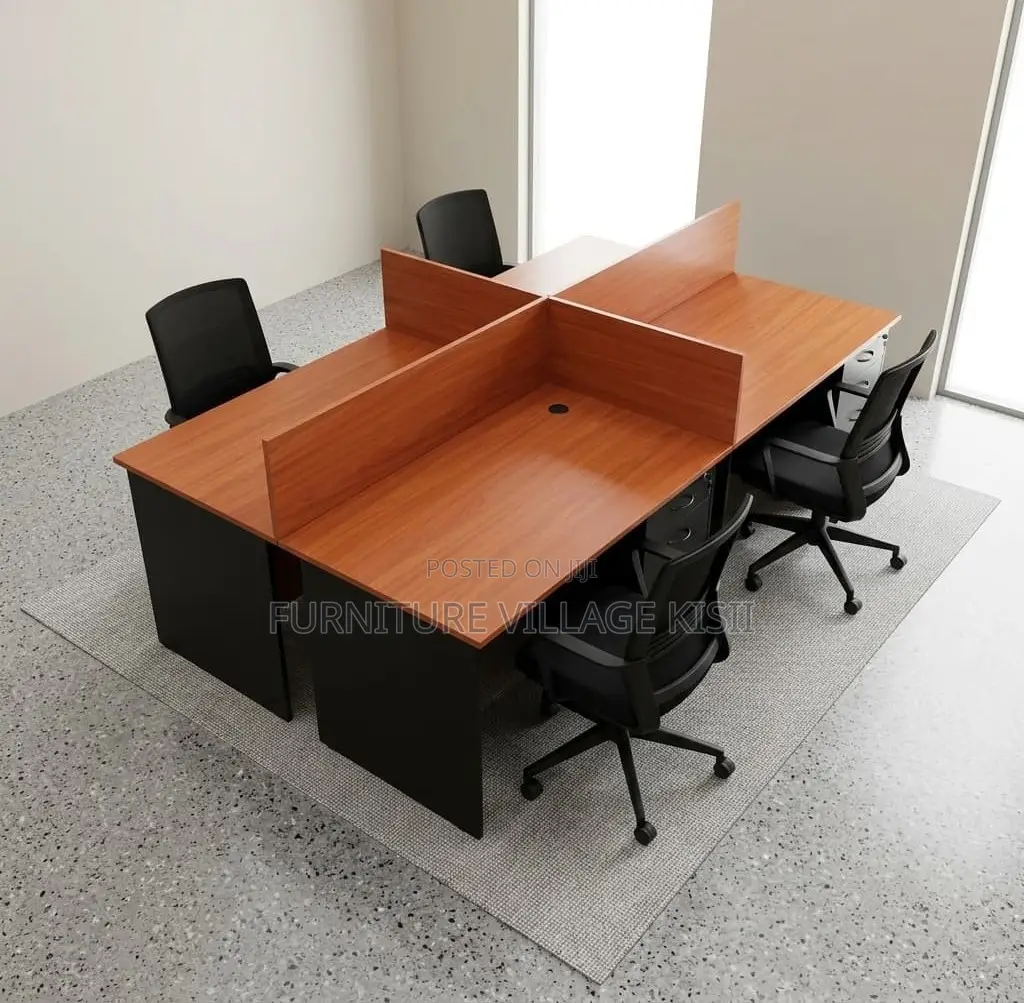 Custom 4-Way Office Workststion