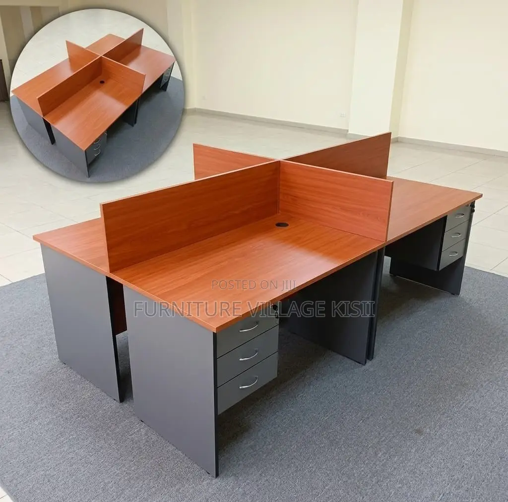 Custom 4-Way Office Workststion