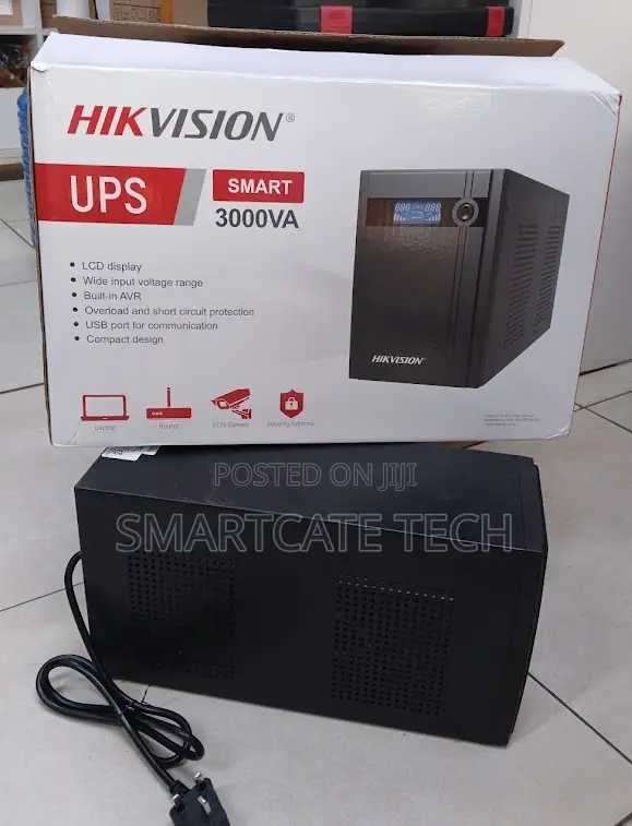 Hikvision 3KVA Smart UPS – 3000VA High-Capacity Power Backup