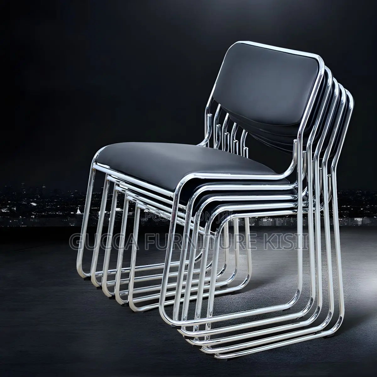 Visitors Chair; Stackable Sleek and Durable Visitors Chair