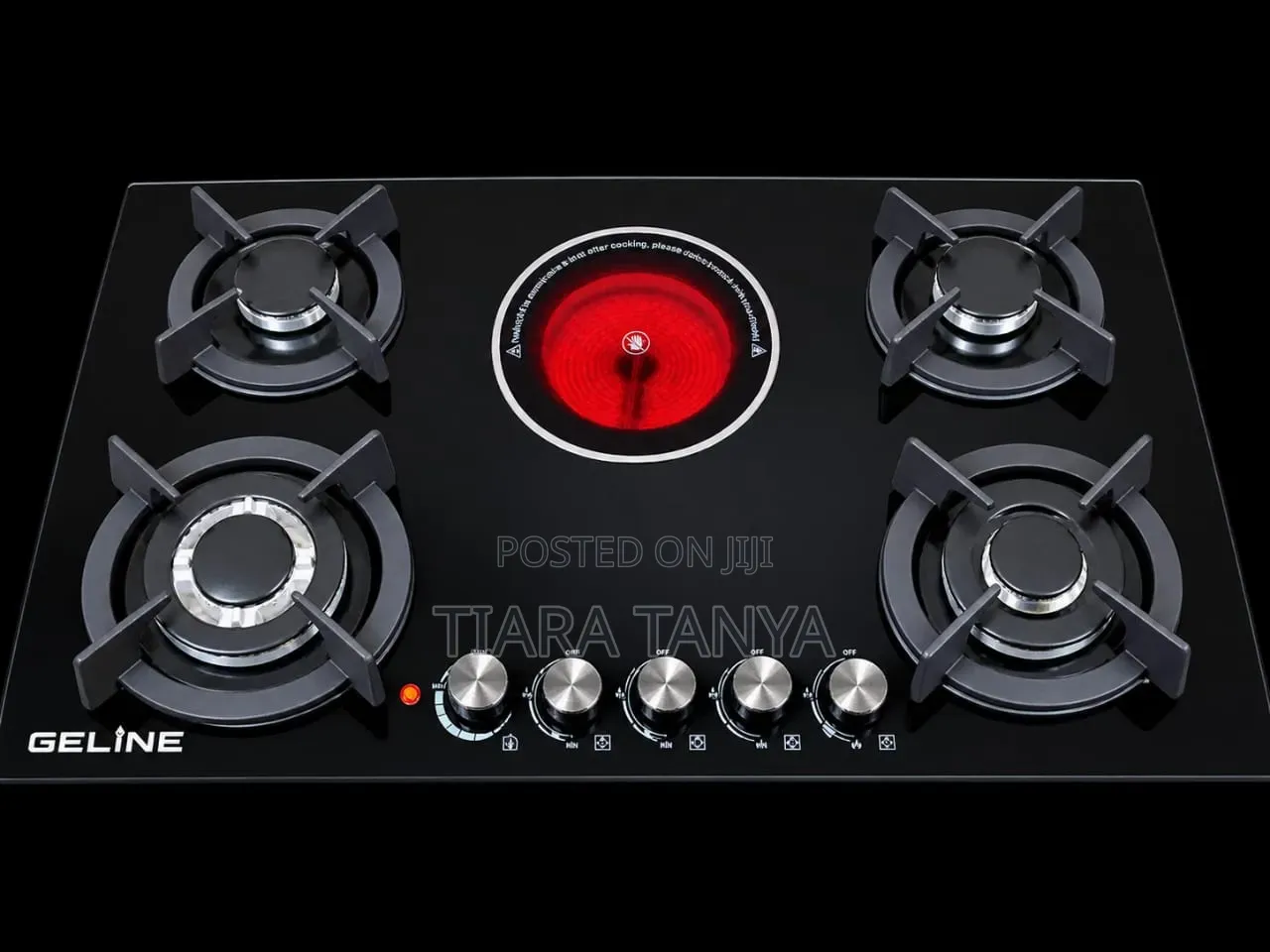 Geline 90cm 3+1 3gas 1electric Inbuilt Gas Hob