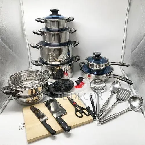 Marwa 30Pcs Cookware Set – Quality Durable Stainless Steel Pots